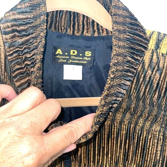 American Designer Styles Bomber Jacket Womens Size Large L Animal Print Vintage - Picture 4 of 10
